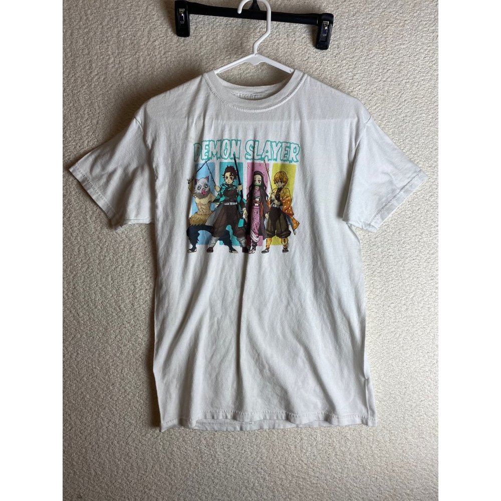 Demon Slayer T-Shirt White Men Size Medium